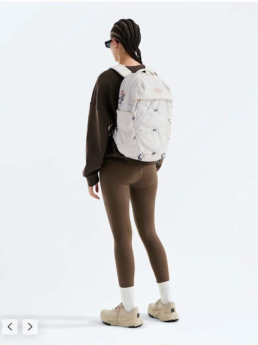 The North Face sleek cream